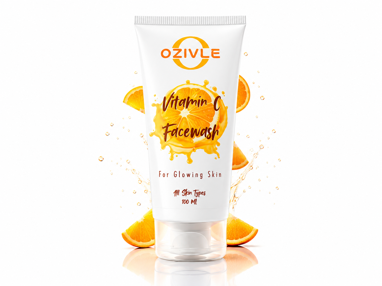 Vitamin C Facewash – Brightening Face Wash for Glowing Skin – Paraben & Sulphate Free – For All Skin Types – 100ml (New Packaging)