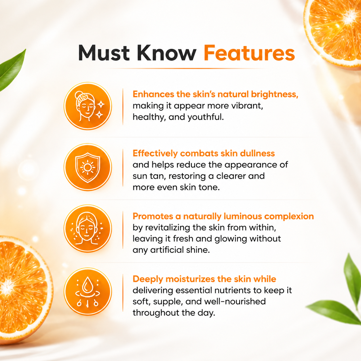 Vitamin C Facewash – Brightening Face Wash for Glowing Skin – Paraben & Sulphate Free – For All Skin Types – 100ml (New Packaging)